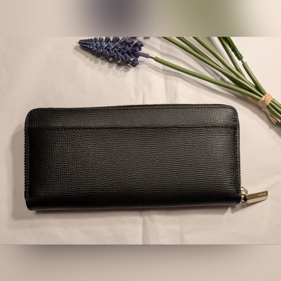 Kate Spade Houndstooth Tote and Wallet Set - Purple, Pink and Cream / Black - Picture 10 of 14